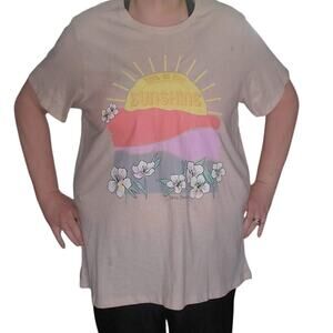 Vera Bradley Size 2X Short Sleeve T-Shirt Live In The Sunshine